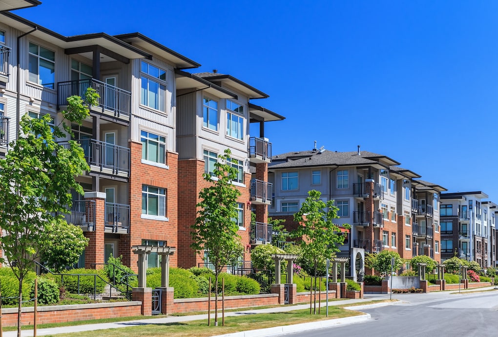 an apartment multi-dwelling unit, one of the types of commercial buildings