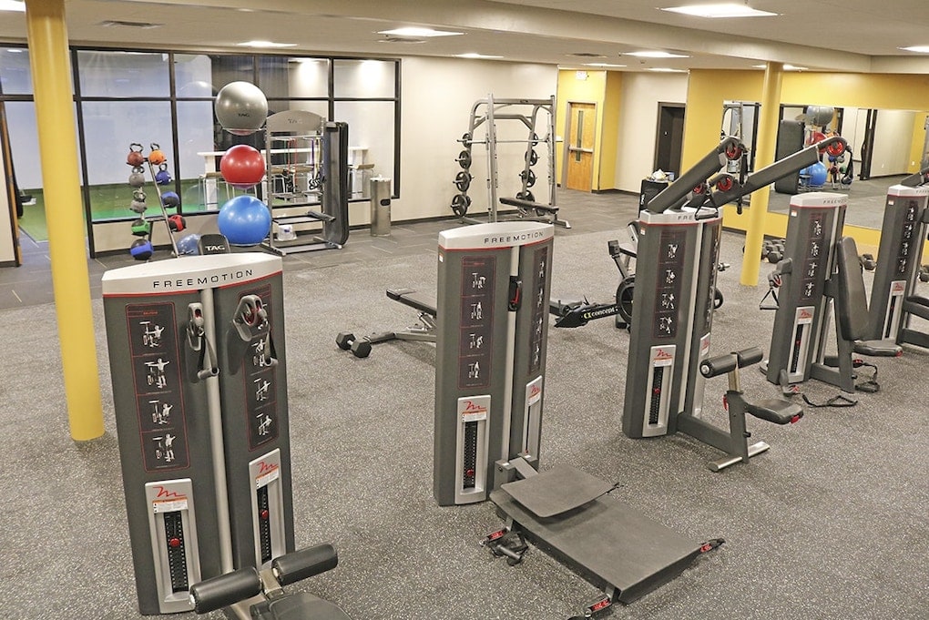 inside view of gym in commercial building; commercial renovation costs