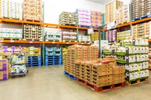 produce storage space in cold warehouses