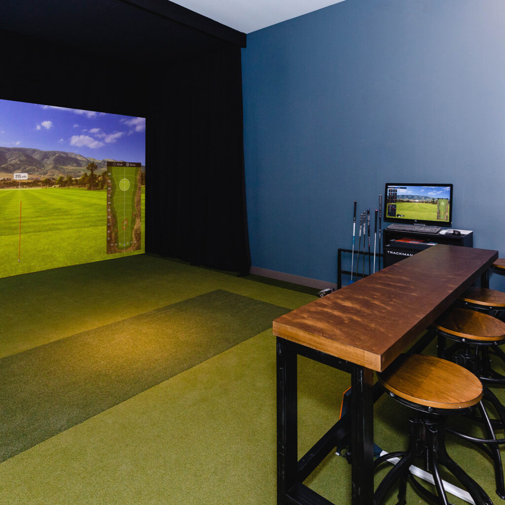 state-of-the-art clubhouse golf simulator